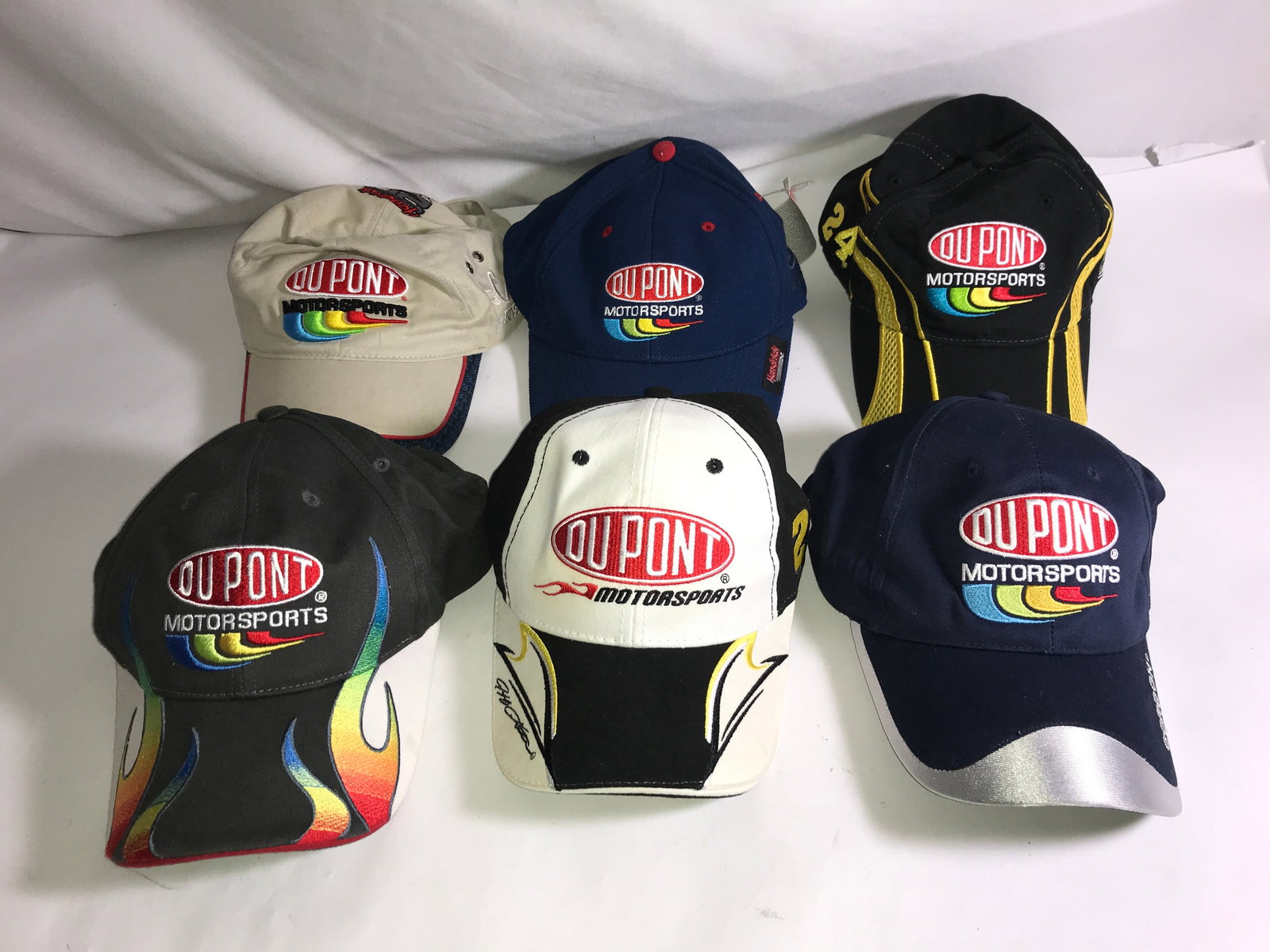 Jeff Gordon NASCAR DuPont Hats (6): All appear to have never been worn