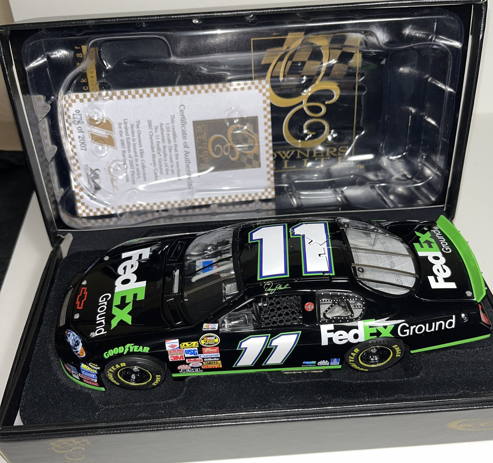 Denny Hamlin #11 FedEx Die Cast Car in org box (1 of 5)