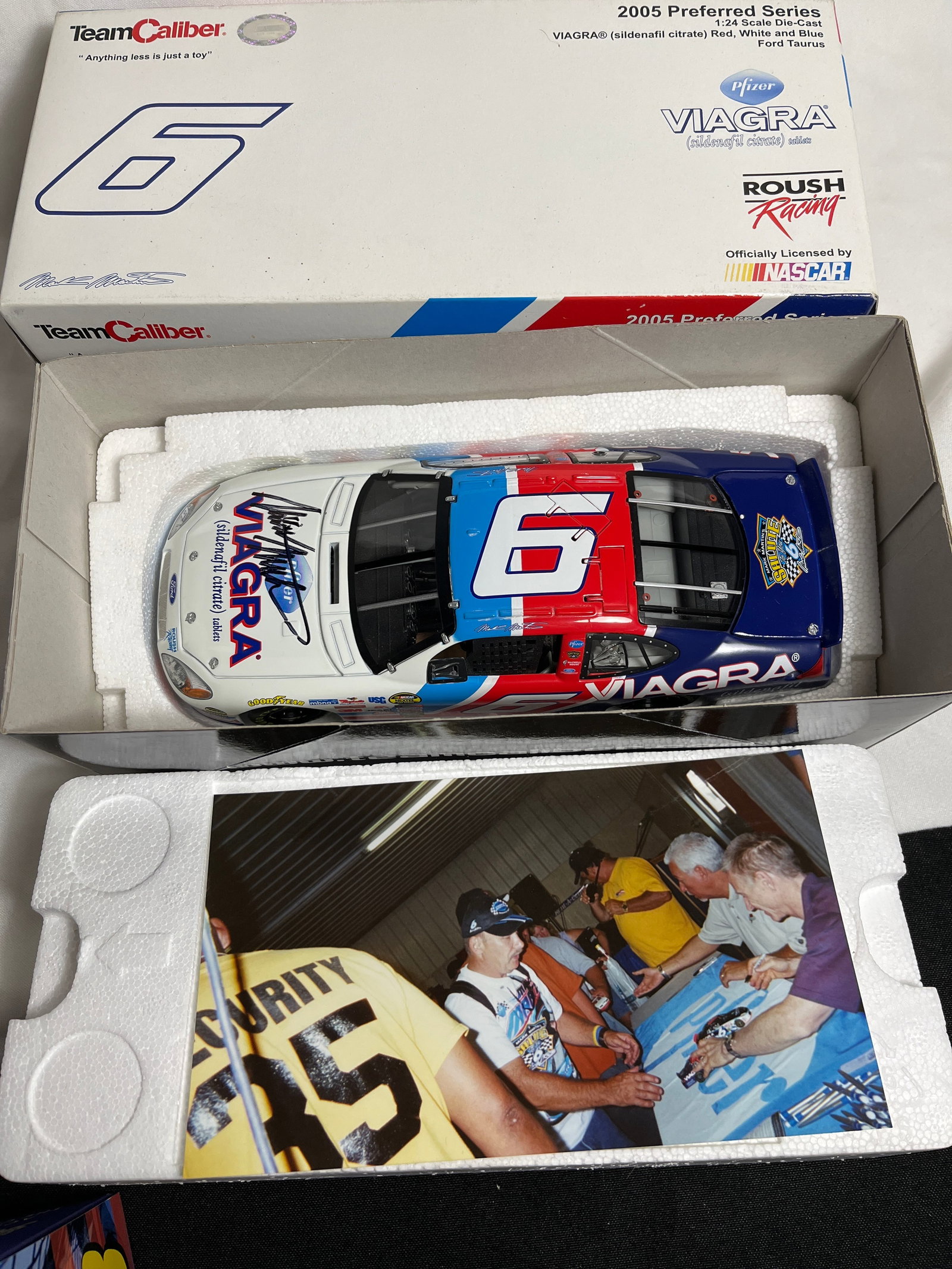 Autographed Mark Martin #6 Viagara in org box (1 of 4)