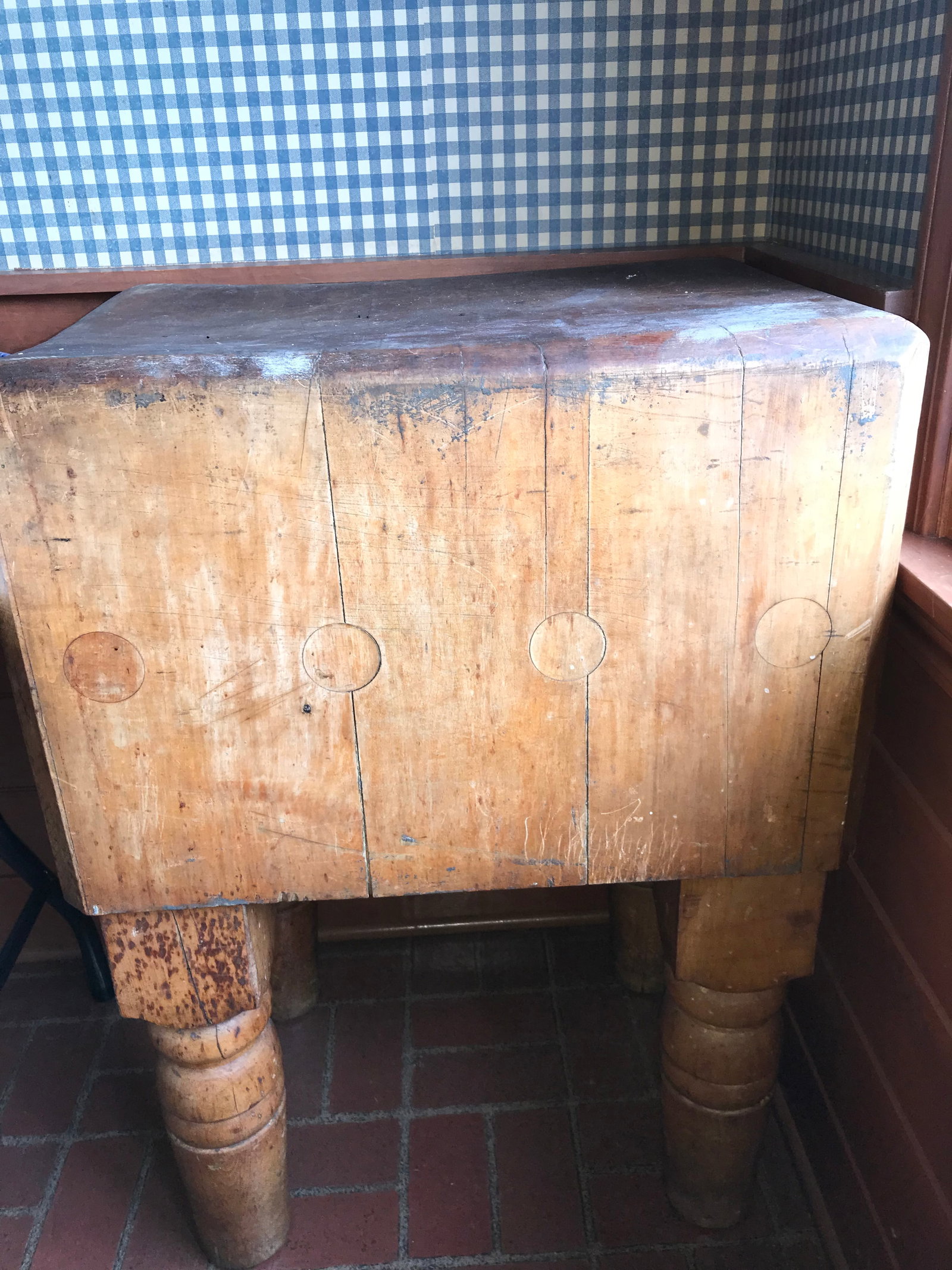 Vintage Butcher Block Table - 2