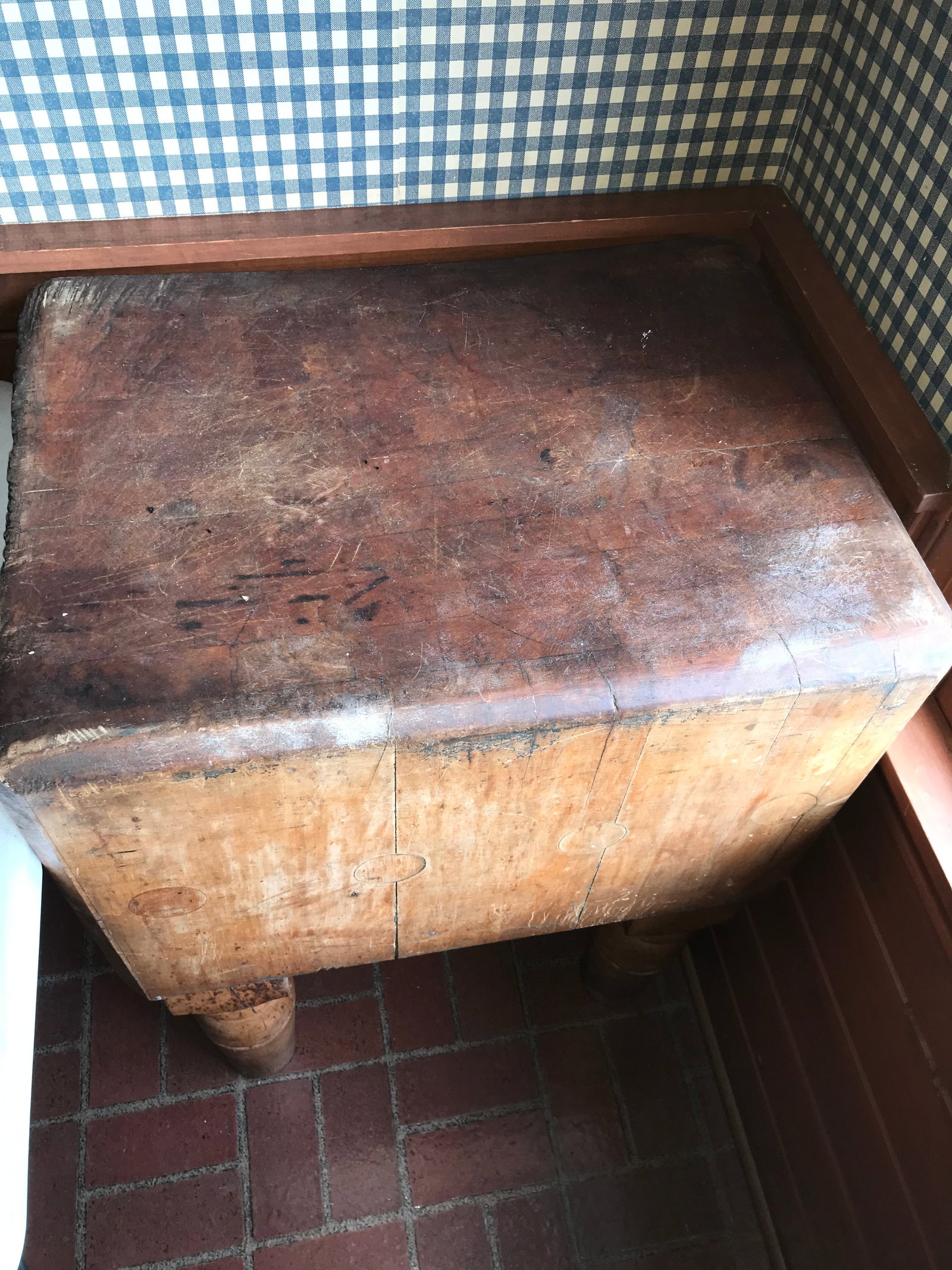 Vintage Butcher Block Table - 3