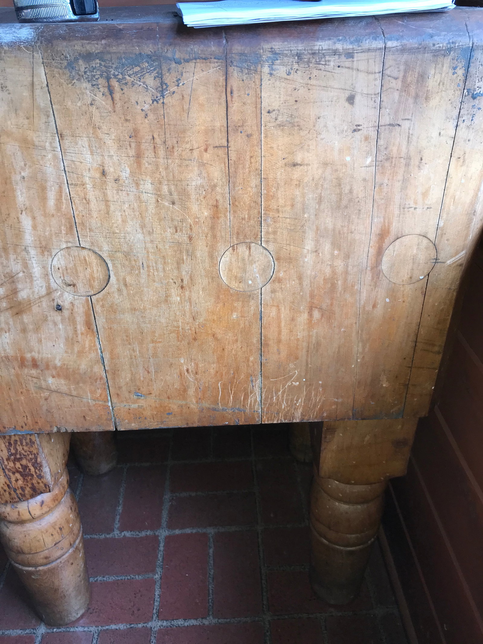 Vintage Butcher Block Table - 5