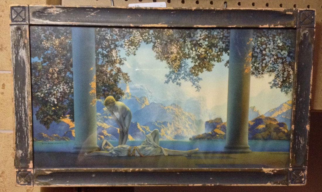 Daybreak: Maxfield Parrish Colorful Original Lithograph