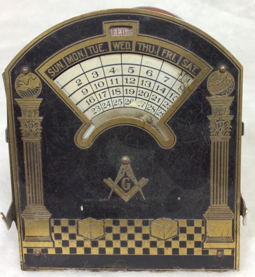 Masonic Calendar & Pen Holder: Forever Calendar