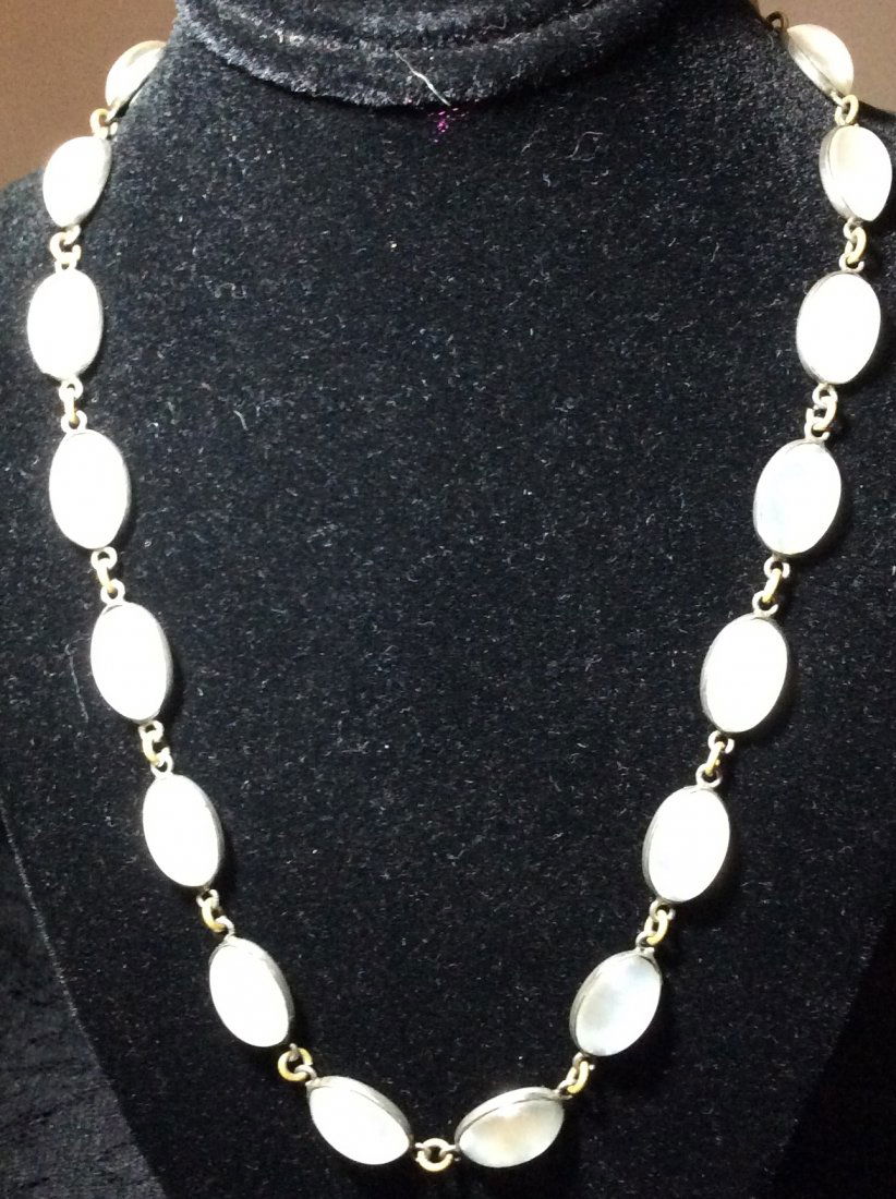 Moonstone Necklace: Sterling 925