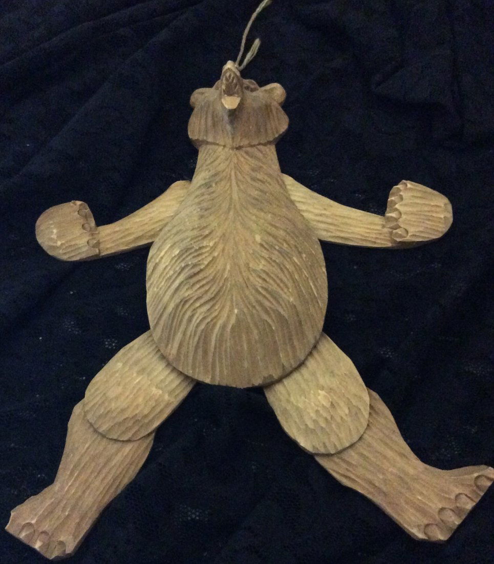 Carved Bear puppet (1 of 1)