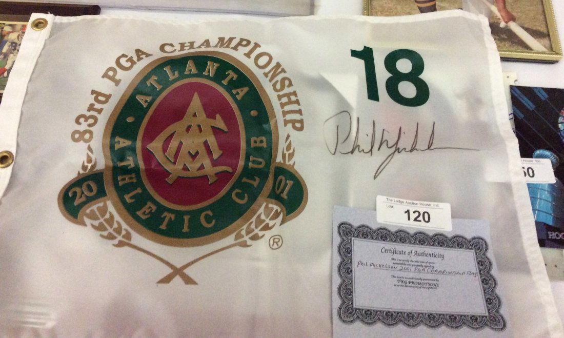 Phil Mickelson autographed 200118 hole 83rd Atlanta w/ (1 of 1)