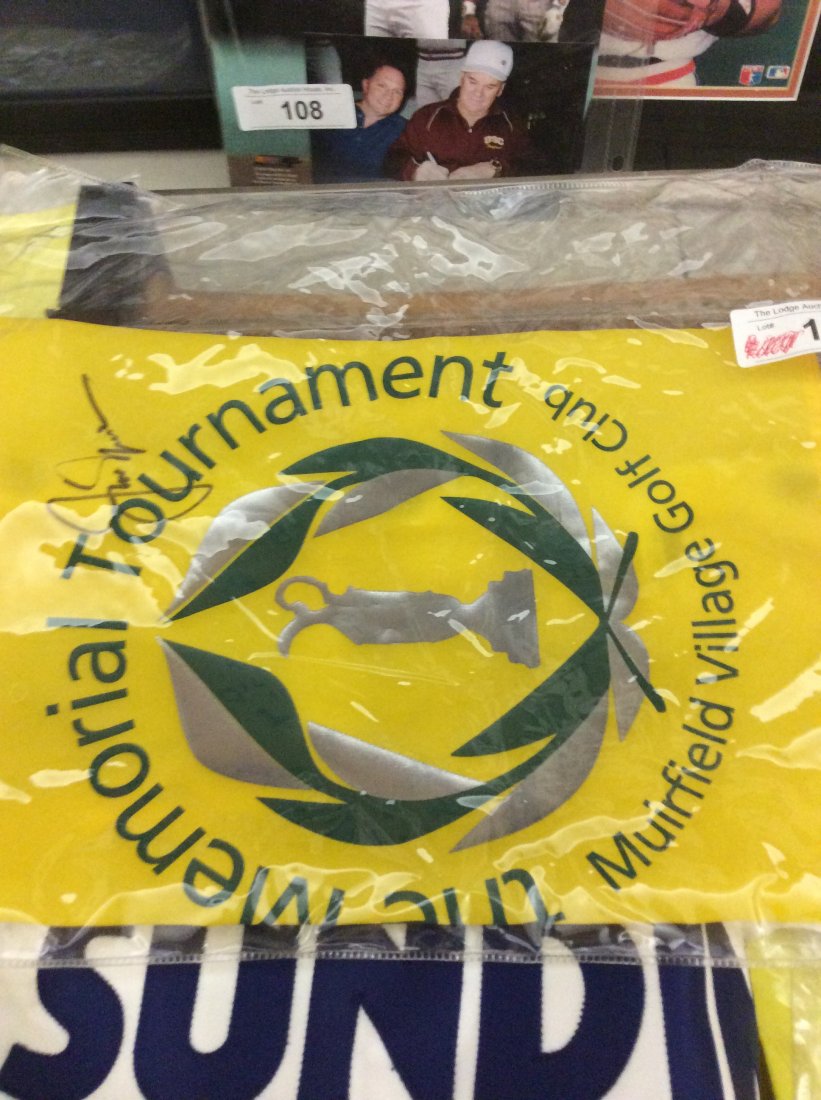 Jack Nicklaus autograph flag from The Memorial (1 of 1)