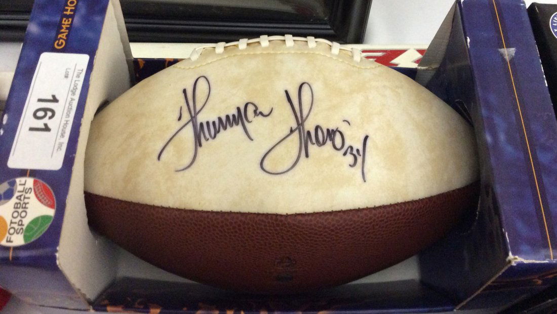 Thurman Thomas Signed Football (1 of 1)