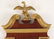 GEORGIAN MAHOGANY AND CARVED GILT WOOD MIRROR - 2