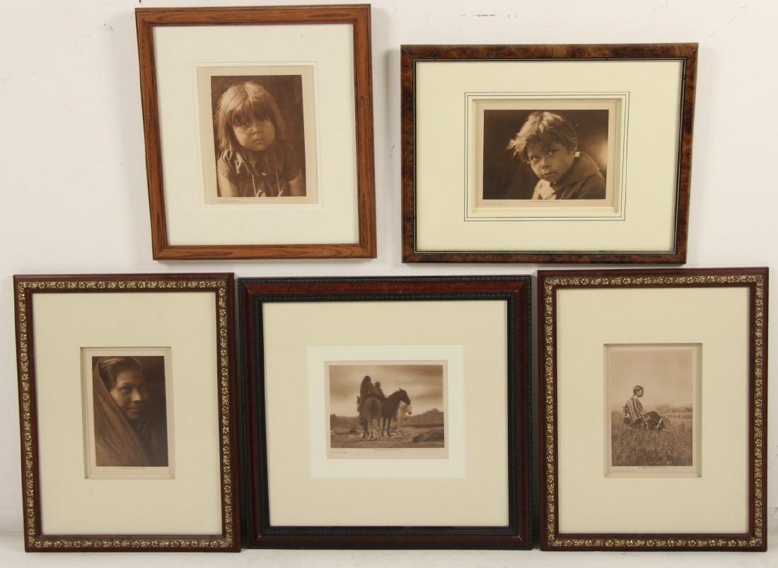 5 LITHOGRAPHS OF NATIVE AMERICANS BY EDWARD S.  CURTIS (1 of 4)