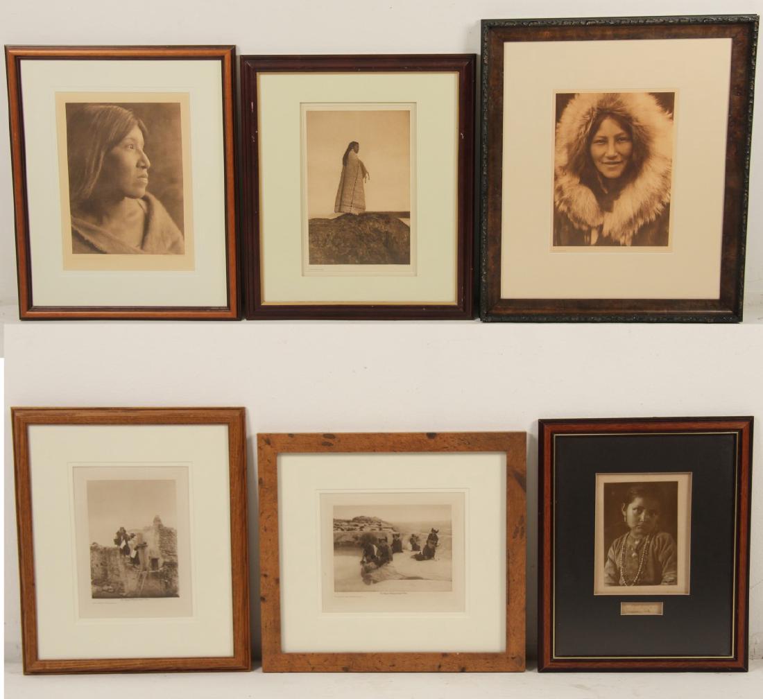 EDWARD S. CURTIS, 6 PIECES OF NATIVE AMERICAN ART (1 of 8)