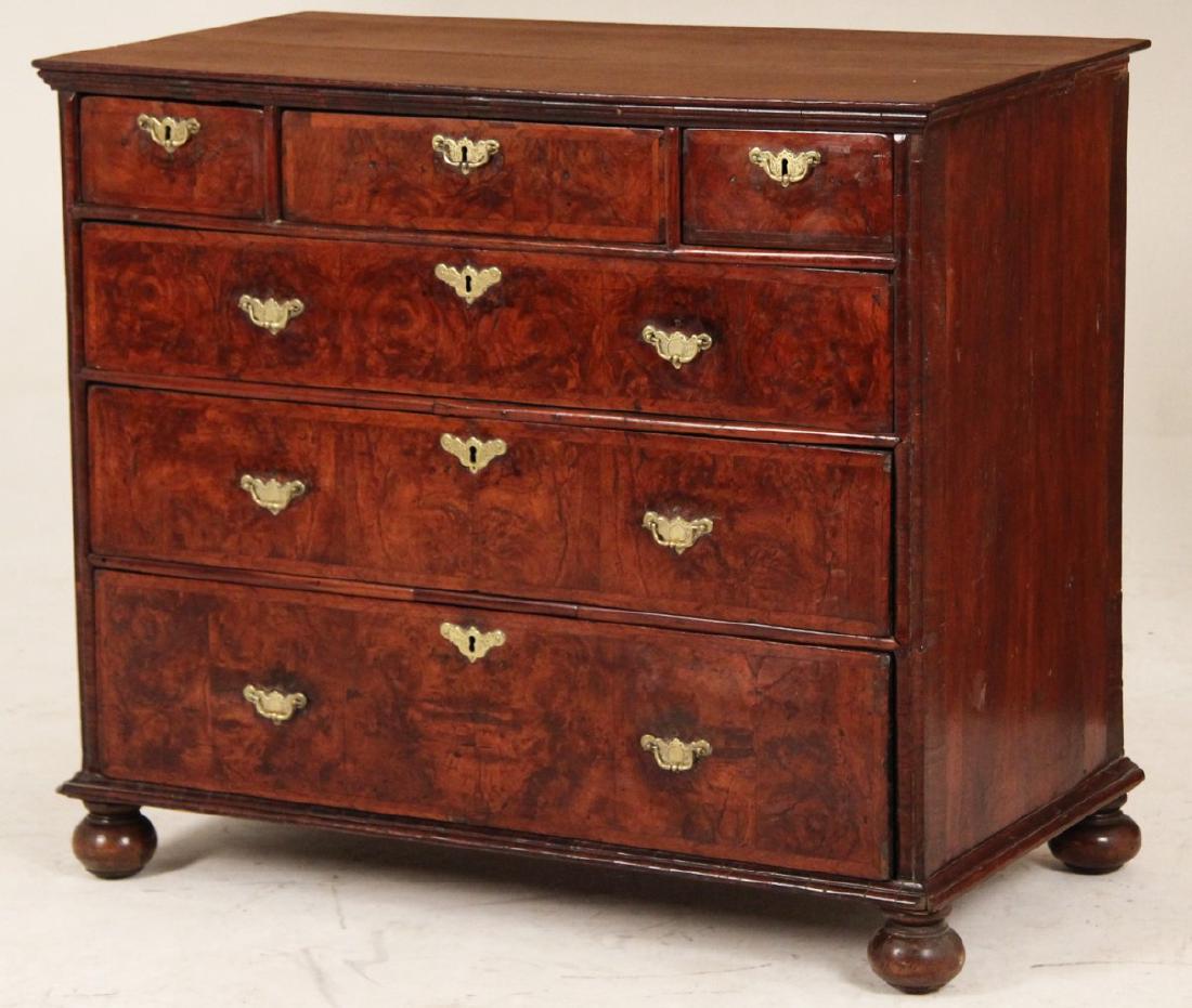 18TH C. PROVINCIAL ENGLISH QUEEN ANNE CHEST (1 of 5)