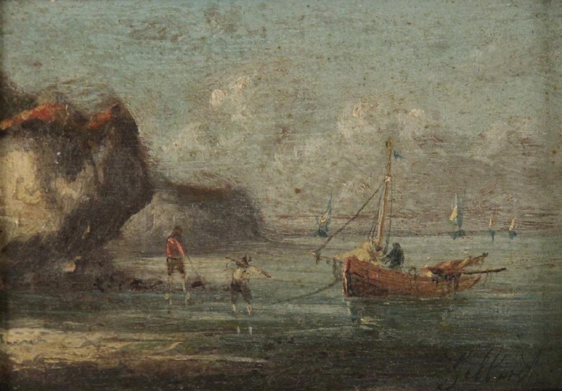 LATE 19TH C. SIGNED AND FRAMED OIL ON PANEL (1 of 4)