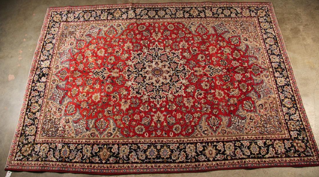 ORIENTAL RUG 9'4" X 12'9" ISPHAHAN: ORIENTAL RUG 9'4" X 12'9" ISPHAHAN