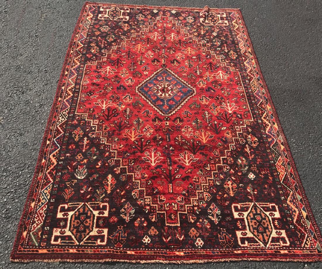 ORIENTAL RUG 4'7" X 7'3" PERSIAN TRIBAL (1 of 2)