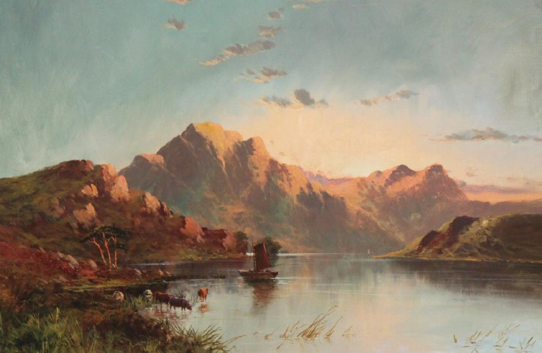 A.F.DE BREANSKI, 19TH C. O/C SCOTTISH HIGHLAND SCENE (1 of 6)