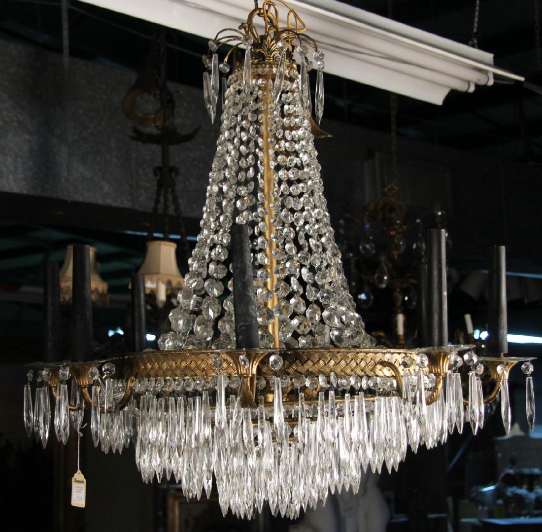 FRENCH GILT BRONZE CHANDELIER (1 of 1)