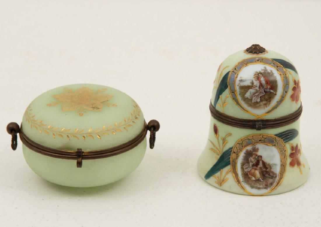 2 PIECE MISCELLANEOUS LOT OF FRENCH OPALENE GLASS (1 of 2)