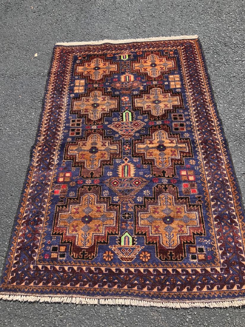ORIENTAL RUG 3'10" X 6'3" MEHABAD: ORIENTAL RUG 3'10" X 6'3" MEHABAD