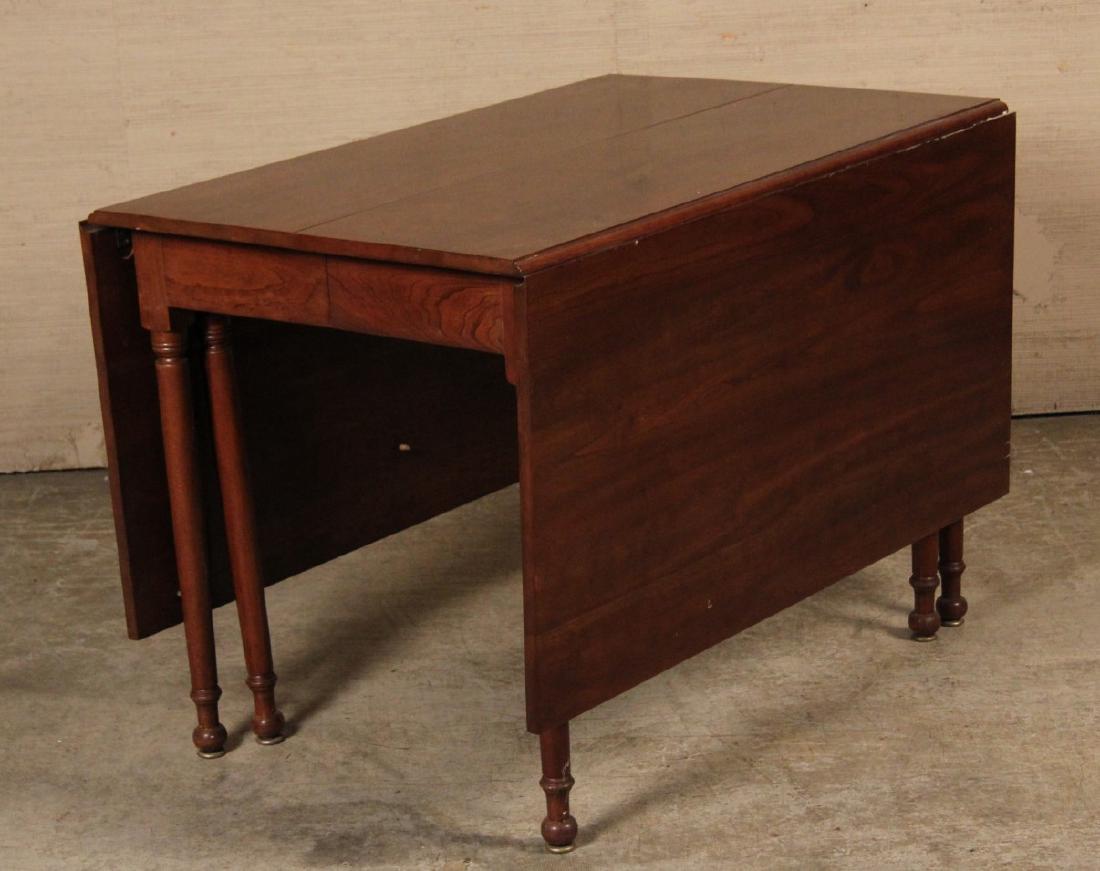 CHERRY "STICKLEY" AMERICAN STYLE DROP LEAF DINING TABLE