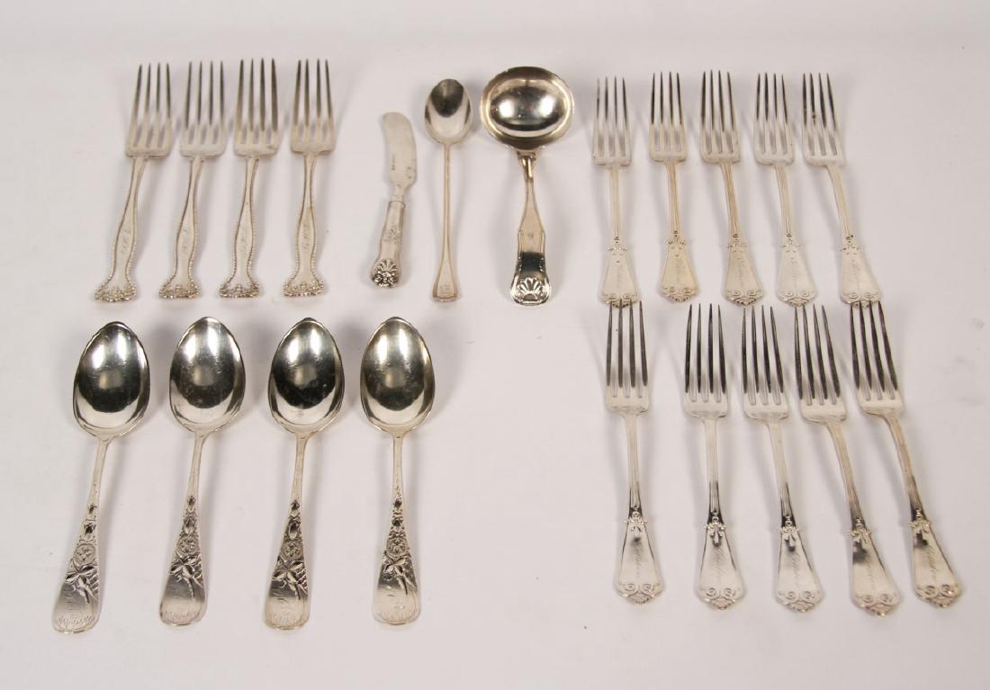 32 TROY OZS.; 21 PIECE MISC. LOT OF STERLING FLATWARE (1 of 6)