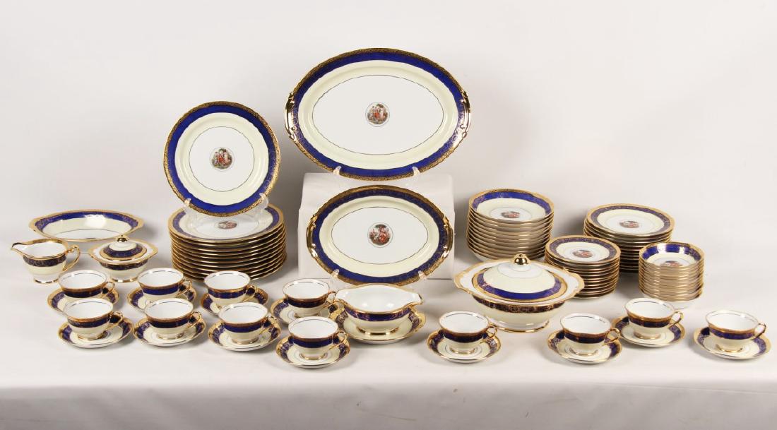 91 PC. 24KT GOLD BANDED DINNER SERVICE, "LE MIEUX" (1 of 5)