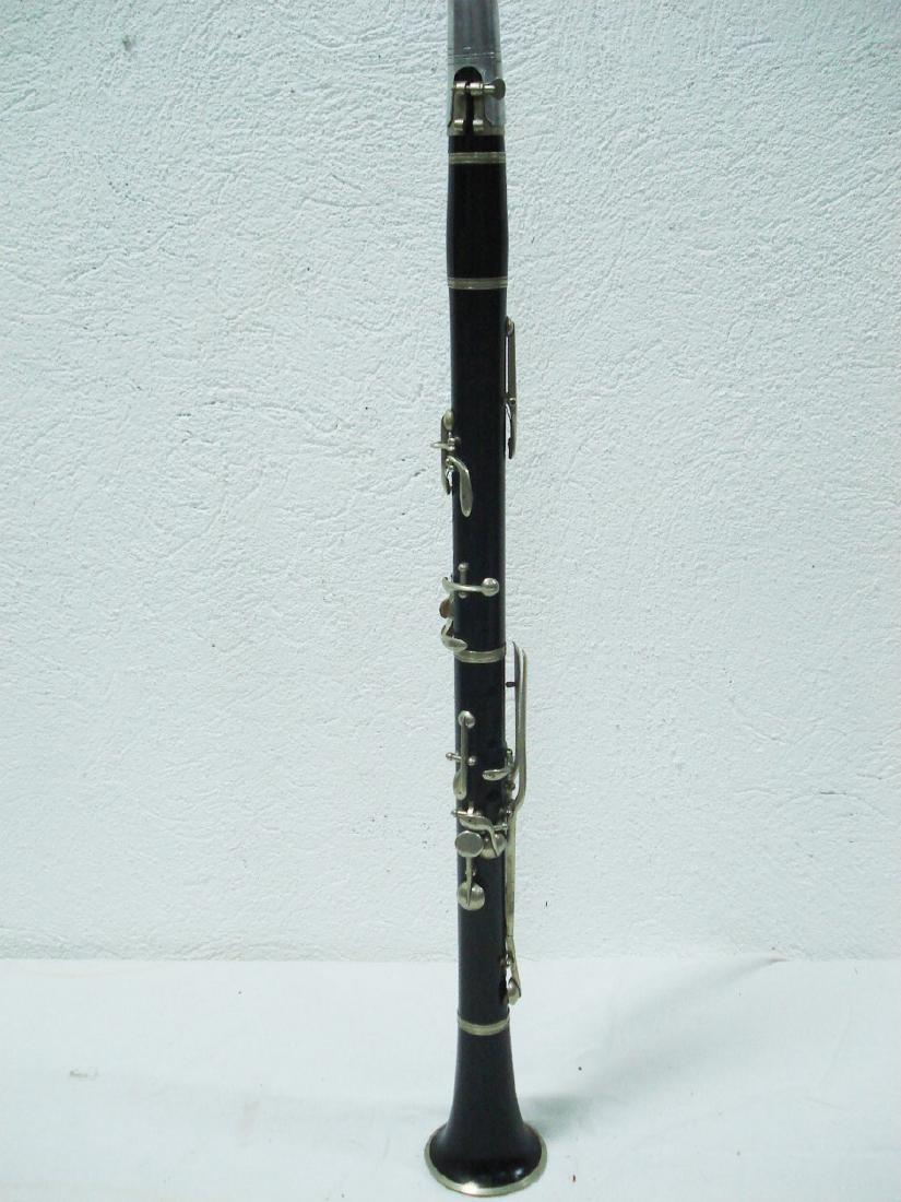 EXHIBITION CLARINET WITH INSCRIPTION: EXHIBITION CLARINET INSCRIBED "HORS CONCOURD PARIS 1878-1889-1901"; 27"***PLEASE NOTE: DUE TO INCLEMENT WEATHER OF THE NEW YEAR, THIS ITEM IS PART OF AN INTERNATIONAL CONSIGNMENT THAT HAS NOT BEEN REC