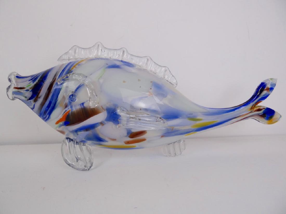21" HAND BLOWN MURANO GLASS FISH (1 of 3)