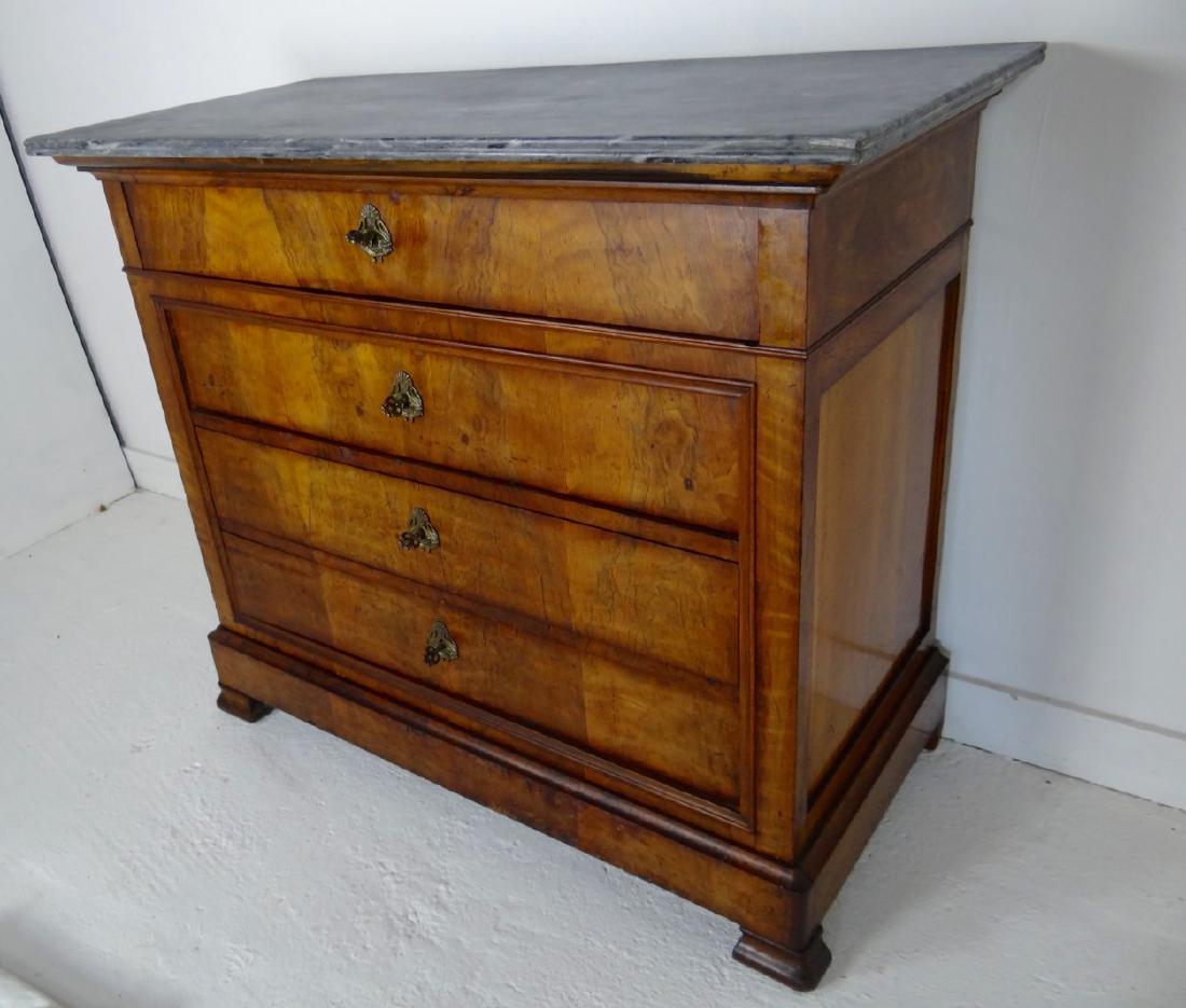 LOUIS PHILIPPE FIGURED WALNUT COMMODE (1 of 9)