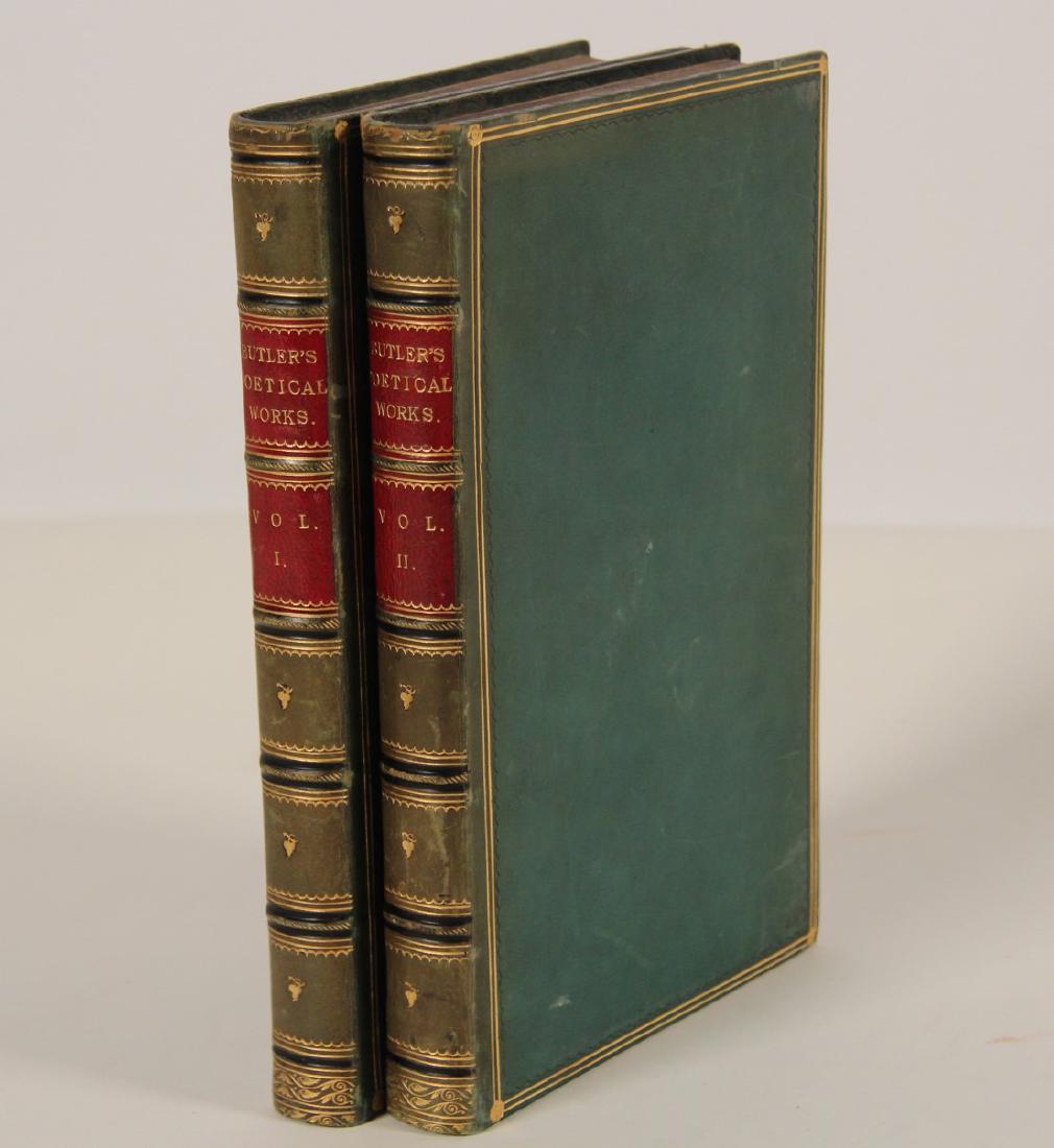 LOT OF 2 TOOLED LEATHER BOUND BOOKS (1 of 4)