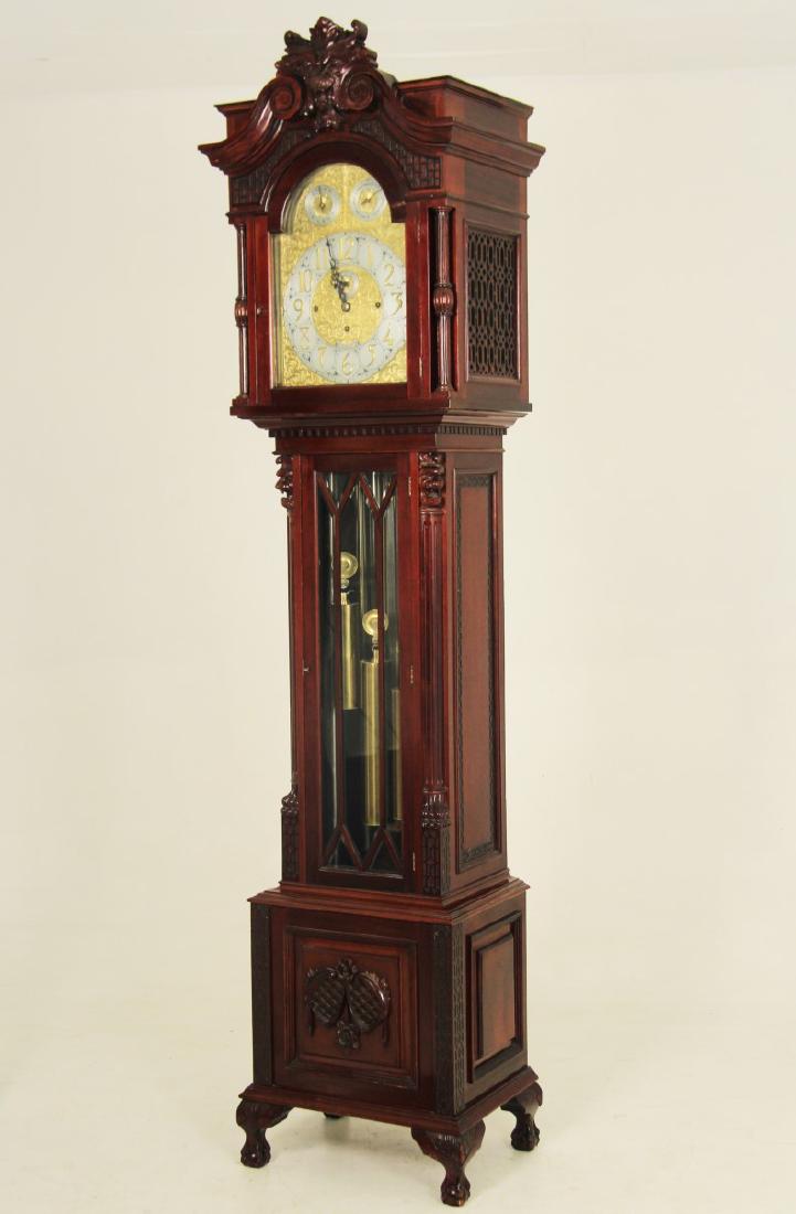 9 TUBULAR IRISH GRANDFATHER CLOCK