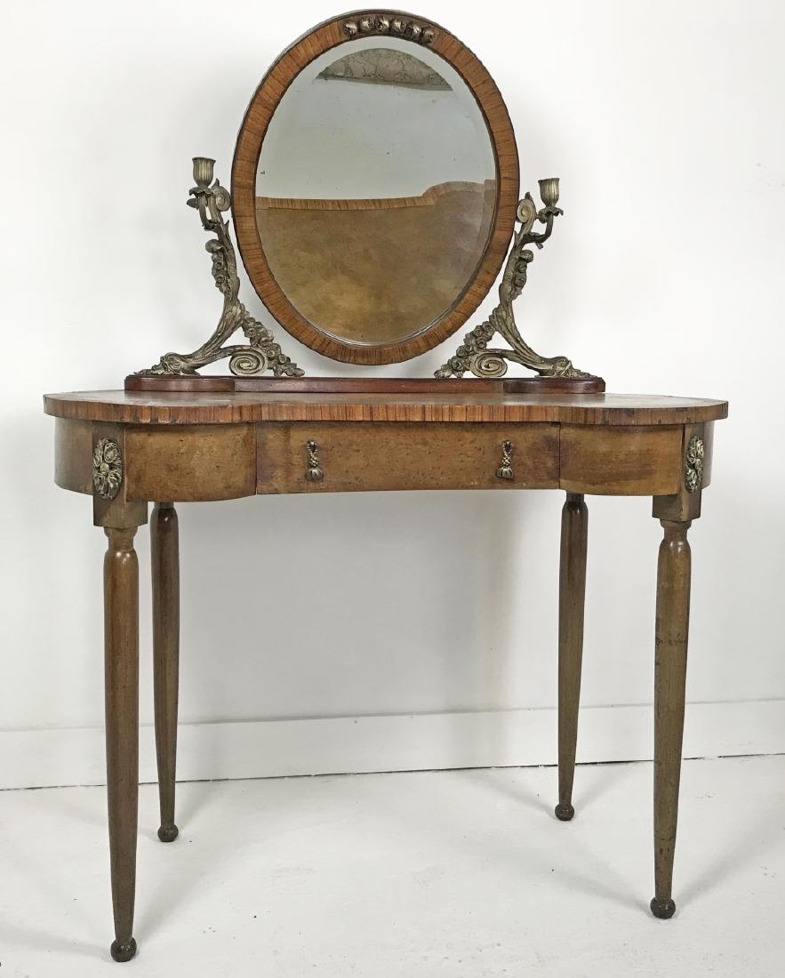 LOUIS XVI STYLE BRONZE MTD KIDNEY SHAPED DRESSING TABLE (1 of 5)