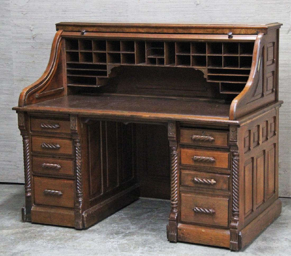 60 American Walnut S Roll Top Desk Jun 03 2018 Clements In Tn