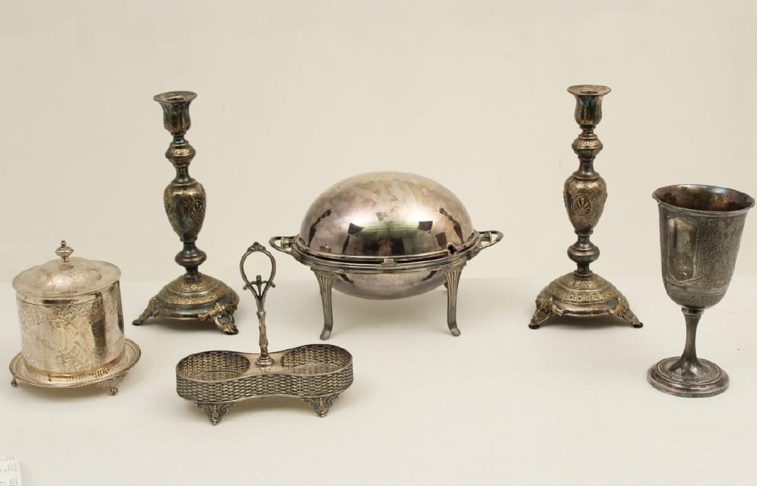 6 PIECE LOT OF MISC. SILVER PLATE (1 of 7)