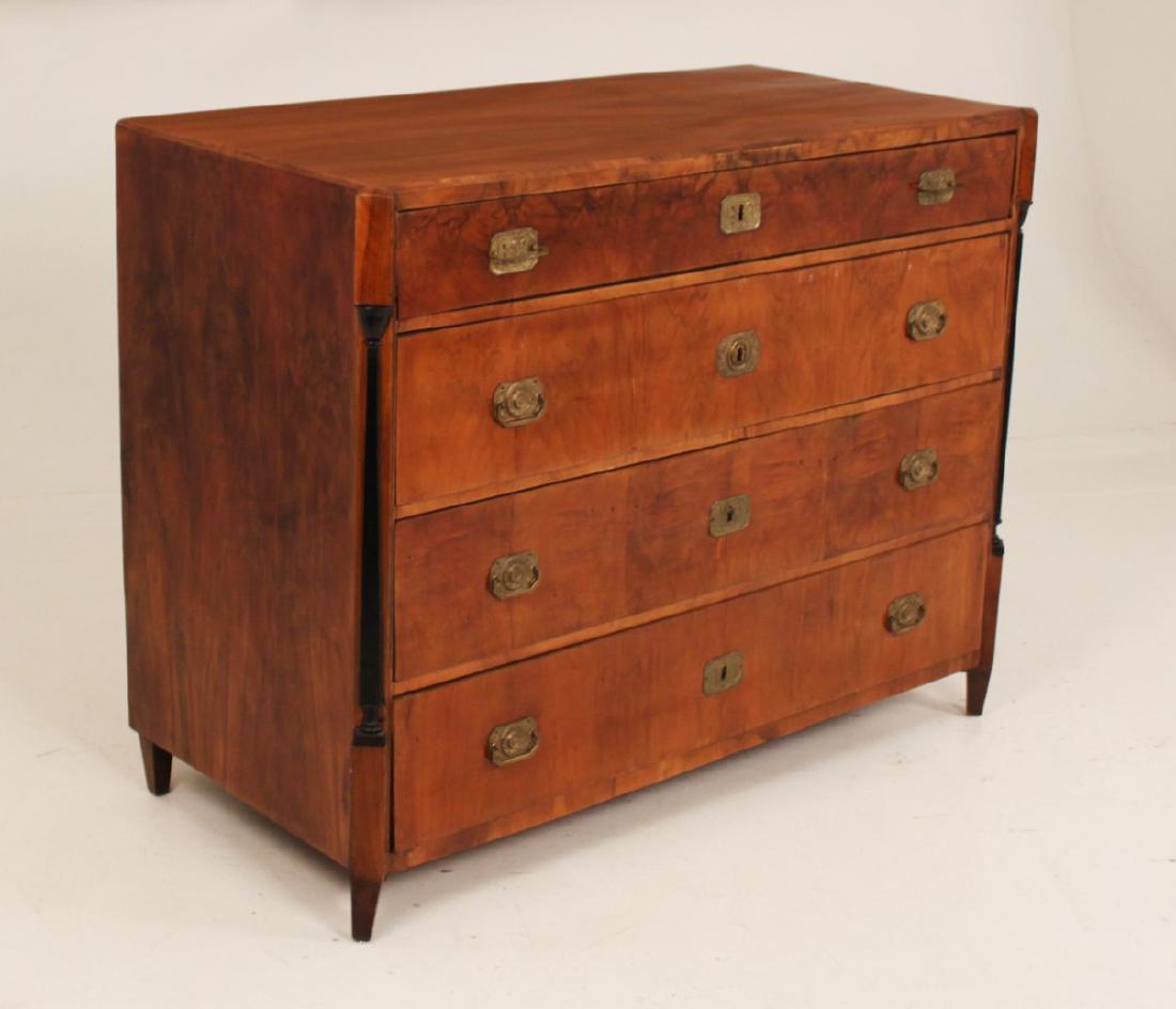 CONTINENTAL WALNUT SECRETAIRE COMMODE (1 of 3)
