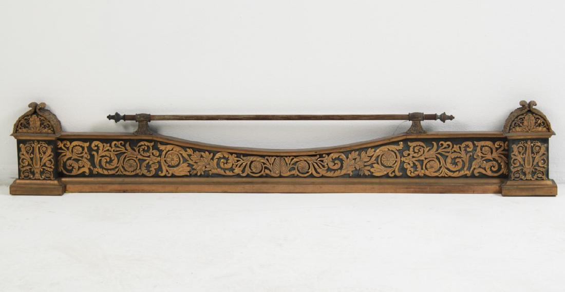FRENCH REGENCY BRONZE FIRE FENDER (1 of 2)