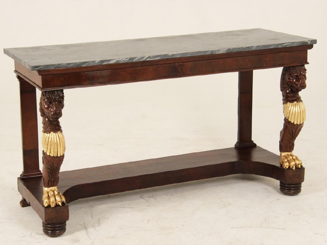 FRENCH REGENCY MAHOGANY CONSOLE TABLE (1 of 3)