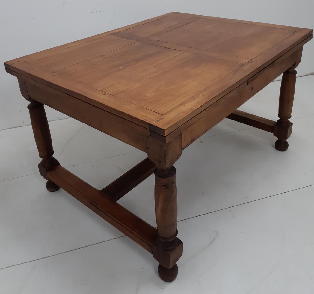PROVINCIAL FRUITWOOD DRAW LEAF DINING TABLE (1 of 5)