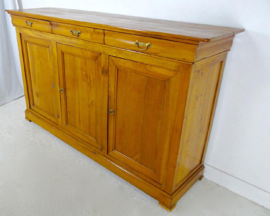 19TH C. LOUIS PHILIPPE CHERRY 3 DRAWER BUFFET (1 of 6)