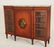 ENGLISH MARBLE TOP BREAKFRONT VITRINE CABINET - 2