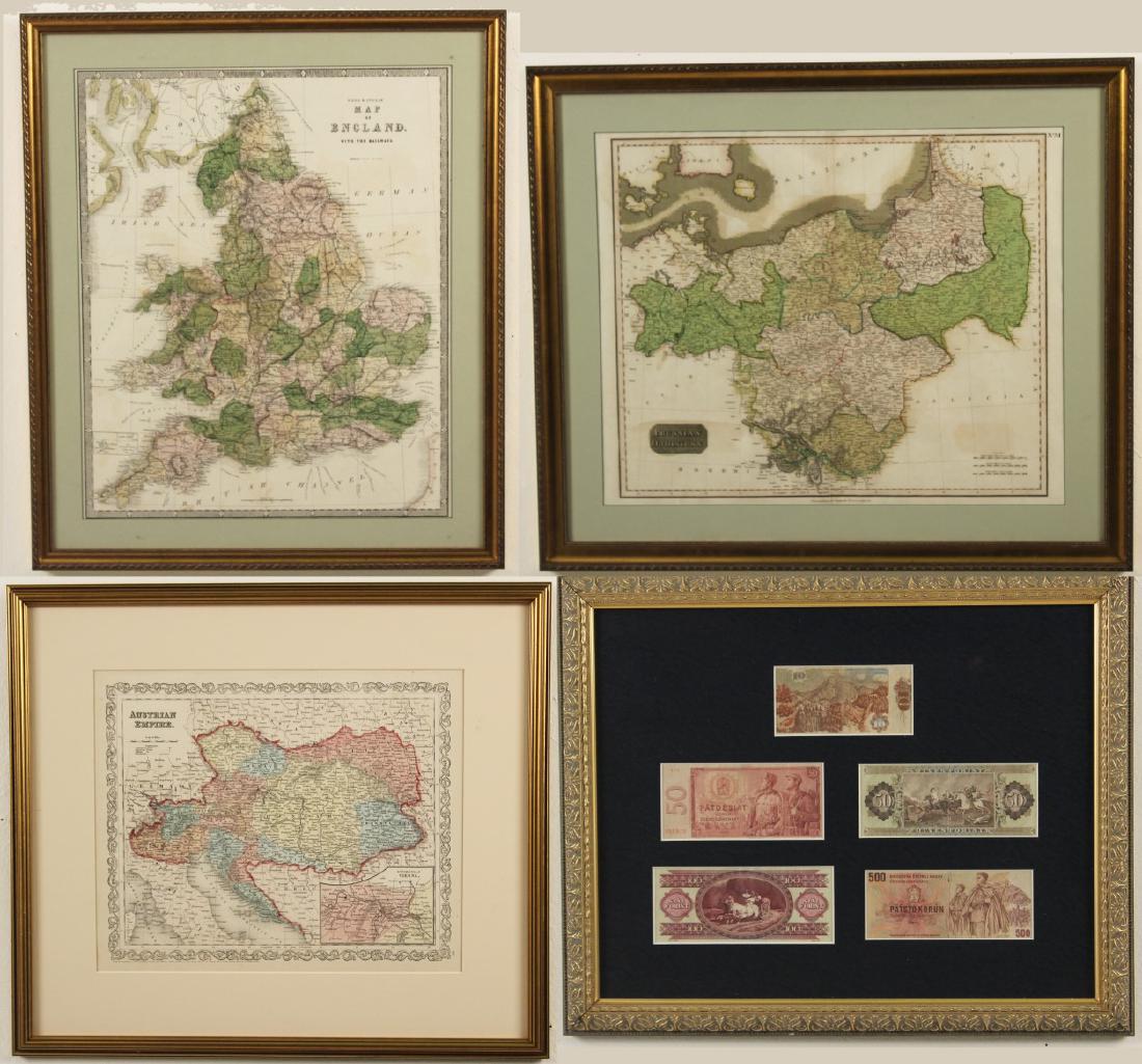 19TH CENTURY MAPS OF ENGLAND, PRUSSIAN, AND AUSTRIAN (1 of 10)