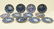 MISC. LOT OF 12 EARLY TRANSFER WARE PLATES