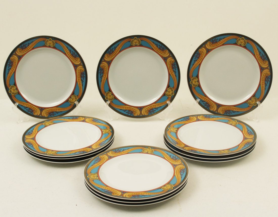 SET OF 12 VERSACE ROSENTHAL GERMANY LUNCHEON PLATES (1 of 3)