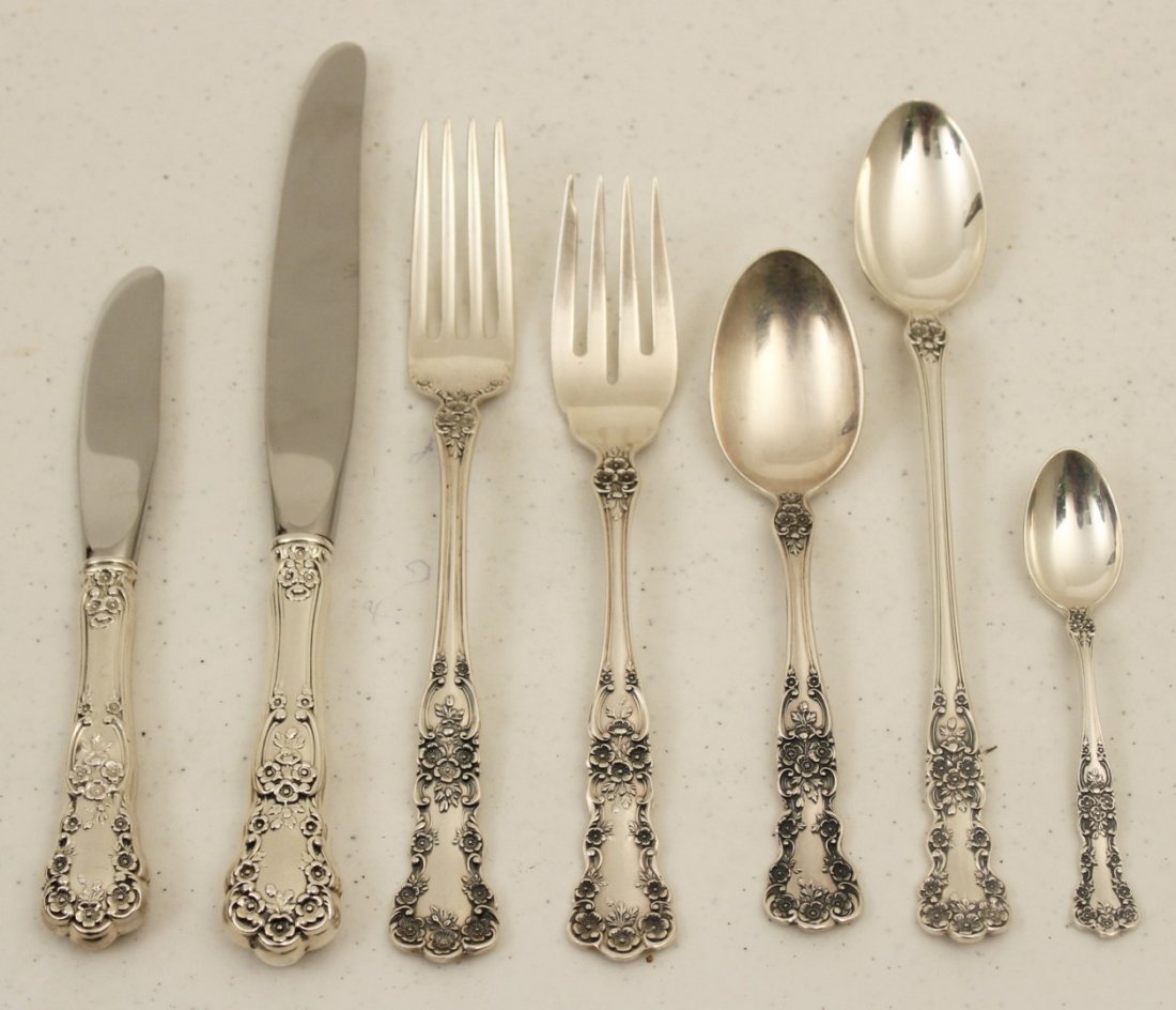 82 TOW, 84 PCS. OF STERLING FLATWARE "BUTTERCUP" GORHAM (1 of 4)