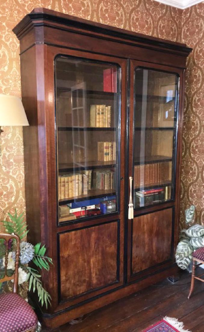 HANDSOME 19TH C. LOUIS PHILIPPE BIBLIOTHEQUE (1 of 5)