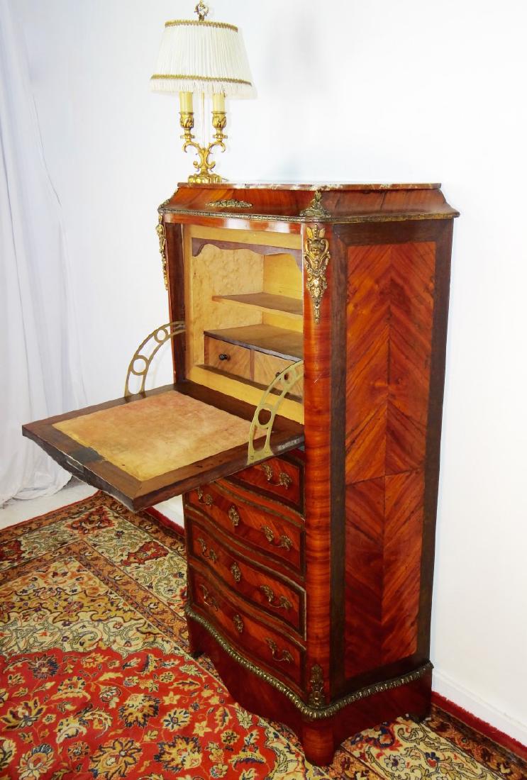 FINE BRONZE MOUNTED MARBLE TOP SEMAINIER (1 of 7)