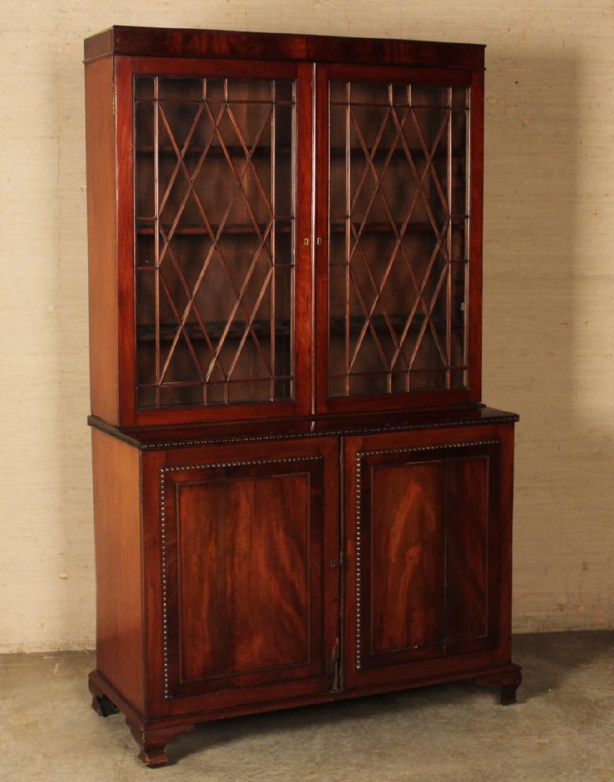 LATE GEORGIAN MAHOGANY BOOKCASE (1 of 3)