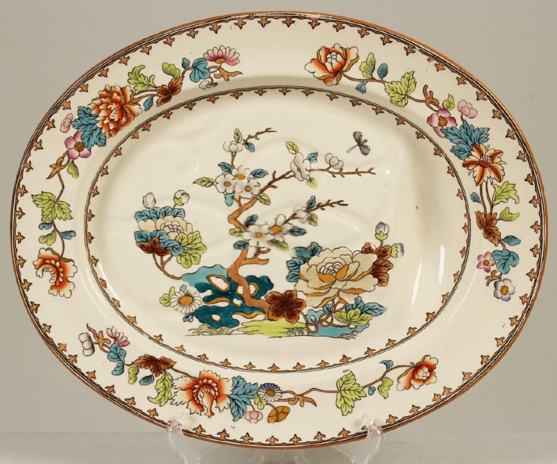 ENGLISH IRONSTONE PORCELAIN TREE WELL PLATTER (1 of 4)