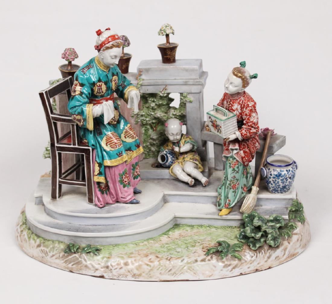 ORIENTAL PORCELAIN TABLE MODEL (1 of 2)